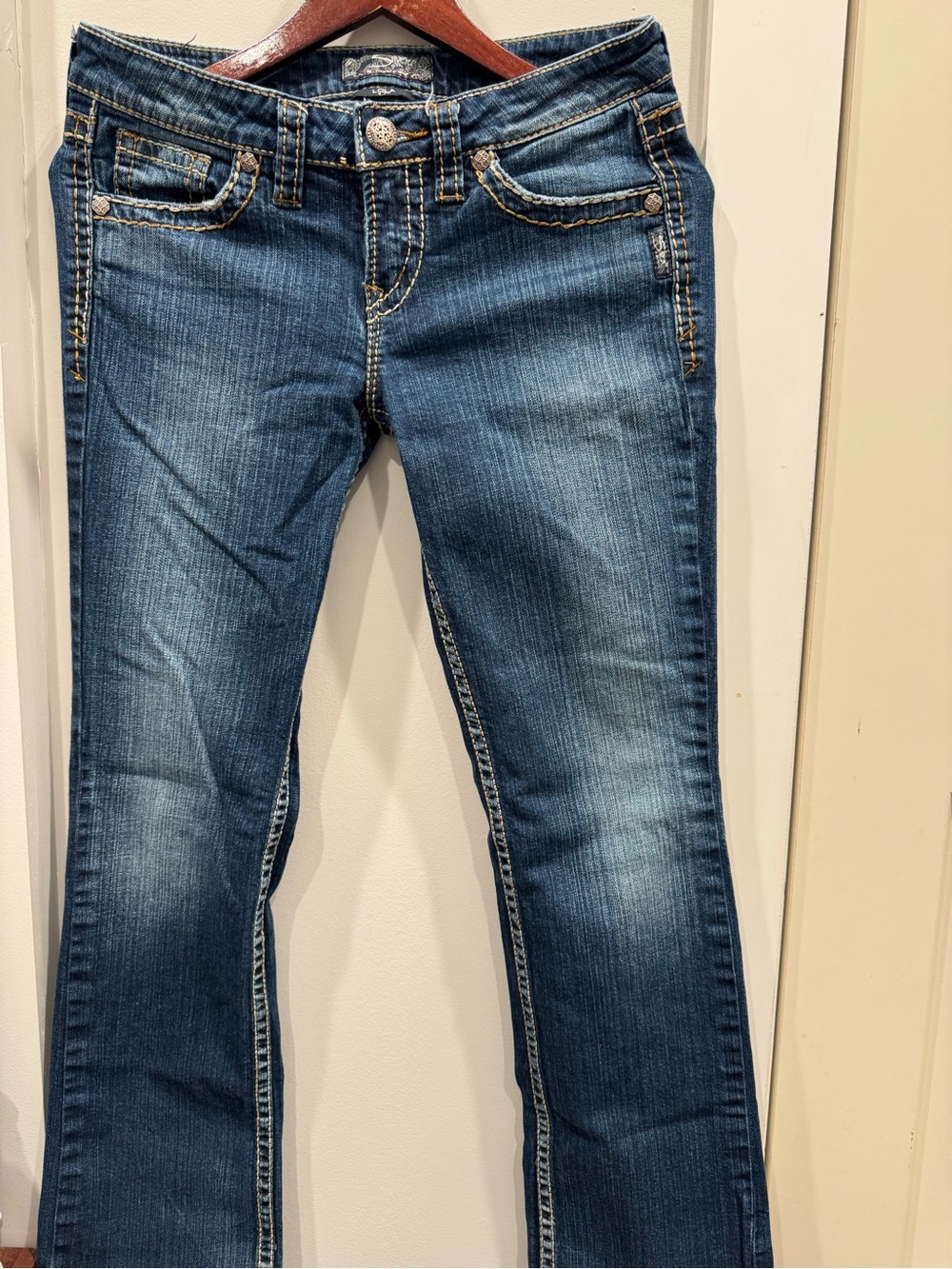 Silver Jeans Co Lola Jeans W28 L32 Embroidered Pocket Y2K Western